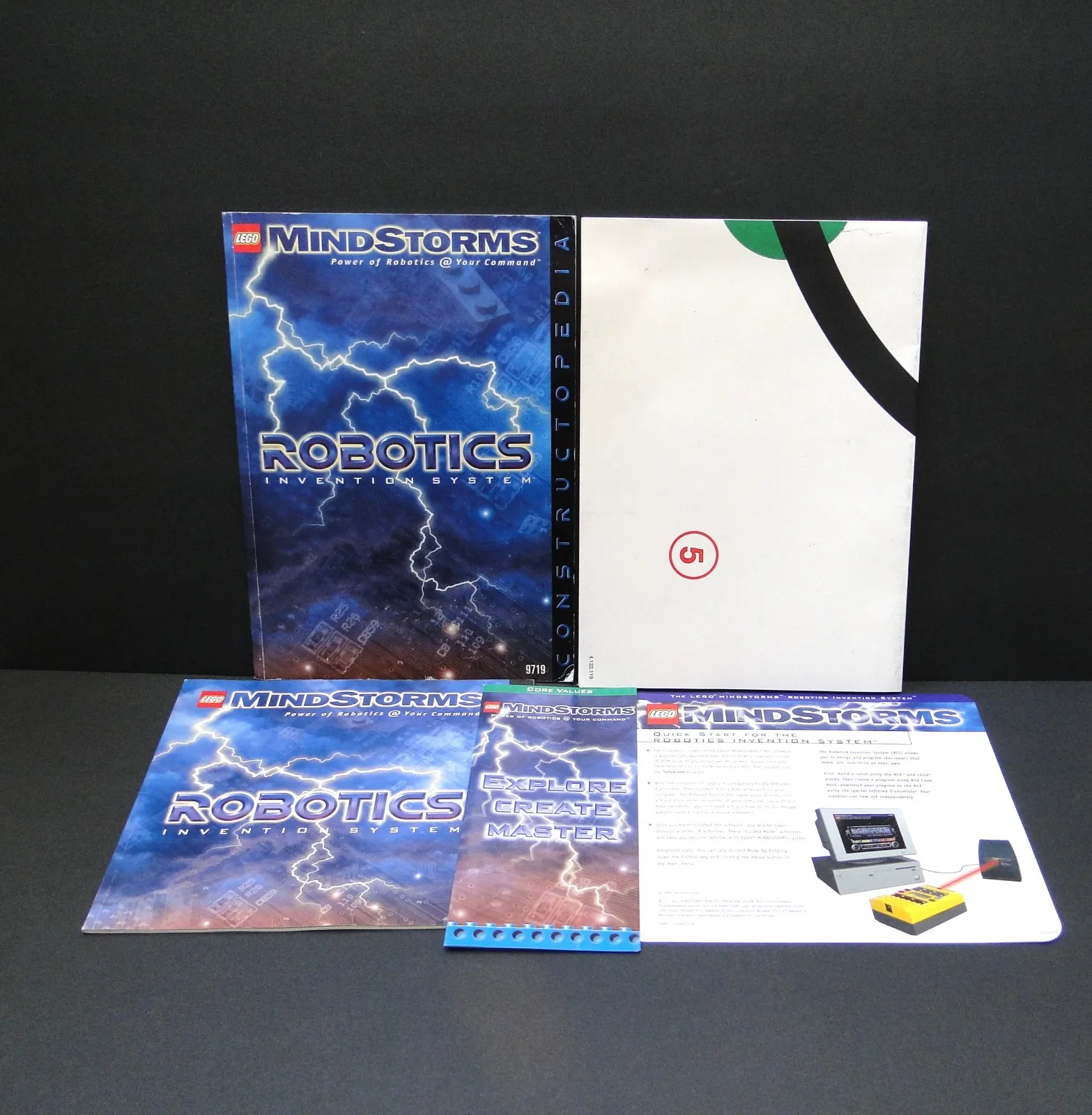 LEGO MindStorms Robotics Invention System Constructopedia & Test Pad #9747