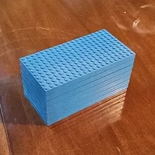 LEGO Blue Thick 20 x 10 Plate Pieces Bulk Lot - Plastic Building Parts & Bricks