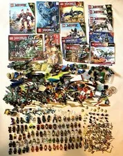 Big LEGO Ninjago Mixed Lot Of Minifigures, Parts, Manuals - READ