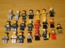 Lego Firefighter Minifigures LOT First Responders FD City Lot Paramedics