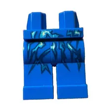 LEGO NINJAGO NRG Jay Legs, Printed Lightning Pattern, Perfect Condition 