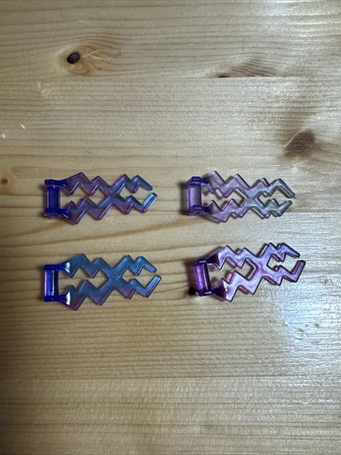 NON LEGO Trans-Marbled  Wave Angular Double w/ Bar Handle Electric Zigzag Part