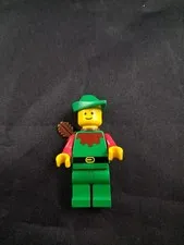 LEGO® Castle Minifigure - Red Forestman 6103 Brown Hat *1
