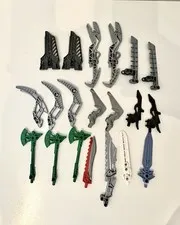 Original Lego Bionicle Parts Weapons  Bundle Vintage Pieces Lot Of 20 Parts