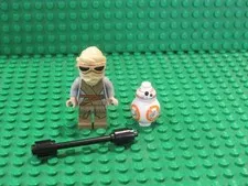 Lot 2 LEGO Star Wars Minifigures  Rey BB8 BB-8 75099 75105 75178 75148 75236 R54