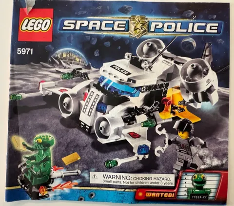 LEGO Space Police 5970 Freeze Ray Frenzy Manual Retired 2009