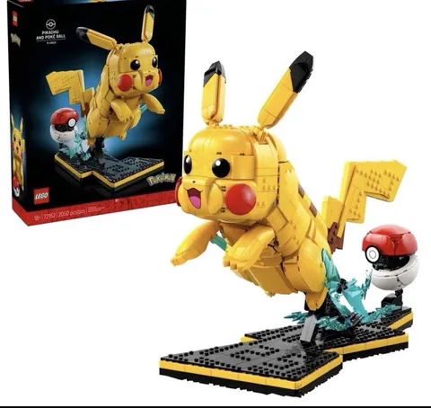 Lego Pokemon 72152 Pikachu And Poke Ball 2050pc Set New In Box SEALED