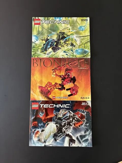 LEGO BIONICLE AND ROBORIDERS Instruction Manuals Lot 8509 8534 8512
