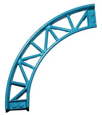 Lego Part 25061 Train Track Roller Coaster Curve 90° degrees Medium Azure