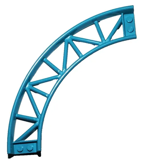 Lego Part 25061 Train Track Roller Coaster Curve 90° degrees Medium Azure
