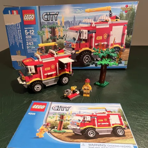 LEGO City Fire: 4x4 Fire Truck #4208 100% Complete w/ box & instructions