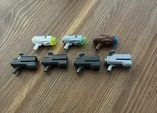 Lego Stud Shooter Lot Of 7 Bazooka Projectile Bricks Pieces Weapons Bulk Genuine
