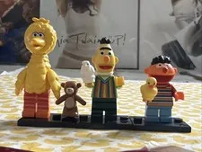 BIG BIRD BERT ERNIE RUBBER DUCKY LEGO MINIFIG sesame street jim henson muppets