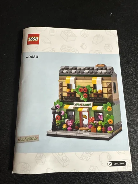Lego 40680 Flower Shop GWP Instruction Manual Only