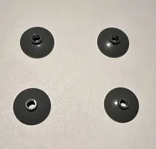Lego Lot Of 4 Dark Stone Grey Satellite Dish Parabola Parabolic Part New City