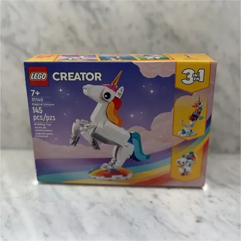 LEGO Creator 3-in-1 Magical Unicorn Set 31140 145 Pieces Complete Set