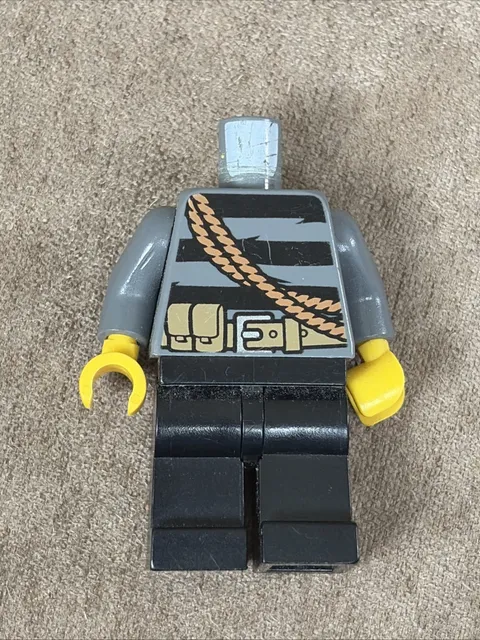 LEGO Minifigure CTY0364: Police - City Burglar, from 60006: Police ATV No Head