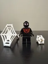 Lego Marvel Miles Morales Spider-man Minifigure (sh1099) From Set 76342