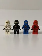 Lego Ninjago Minifigures Lot of 4 Kai Jay Zane Cole The Golden Weapons 