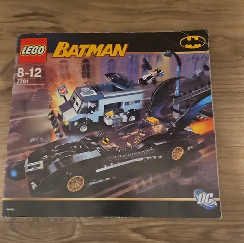 Lego 7780 Batman batmobile two-face escape instructions only