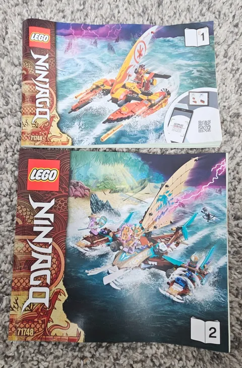 LEGO Ninjago Instruction Manual 71748 Catamaran Sea Battle Books 1 & 2