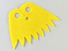 LEGO Yellow Minifigure Cape Cloth, 8 Points Short - Spongy Stretchable inv.637