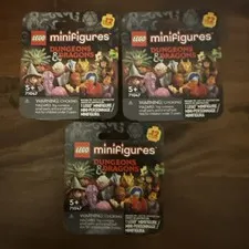 Lot Of 3 Lego Dungeons & Dragons Minifigure Mystery Box (71047) - SEALED