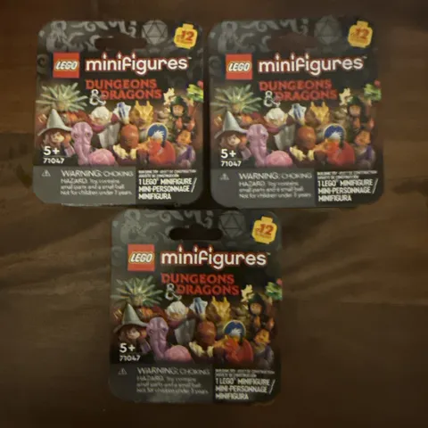 Lot Of 3 Lego Dungeons & Dragons Minifigure Mystery Box (71047) - SEALED