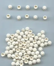 LEGO x 100 White Plate, Round 1 x 1 4073