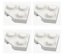 LEGO ® 4x plate 2x2 corner 45° white 26601 6176240 corner plate white plate cut