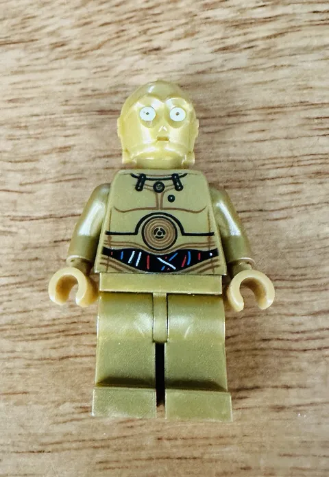 LEGO Star Wars C-3PO Minifigure Colorful Wires Pattern (Set 9490) sw0365