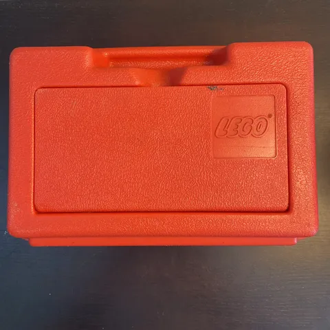 Vintage Red Lego Hard Plastic LEGO Portable Carrying Storage Case Box 1984