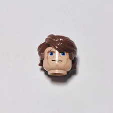 Genuine Lego ANAKIN Minifigure Head -Light Flesh- 7669 8037 7675 8098 7957 7931