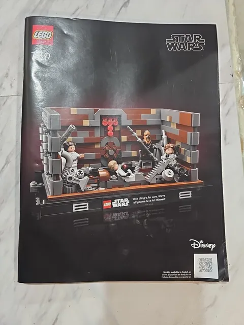 LEGO Star Wars 75339 Death Star Trash Compactor Instruction Manual Book Only