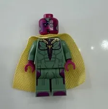 LEGO Vision Minifigure Marvel Super Heroes Avengers 76032 sh178 CMF  Rare