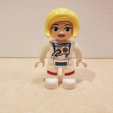 Lego Duplo astronaut woman figure used good condition