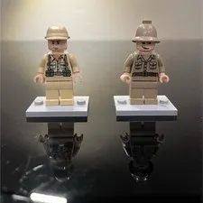 Pre-owned LEGO Rene Belloq and German Soldier from LEGO Indiana Jones
