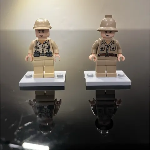 Pre-owned LEGO Rene Belloq and German Soldier from LEGO Indiana Jones