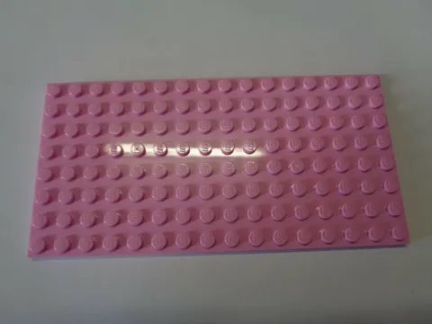 Lego Plate Plate 8 x 16 92438 Bright Pink New