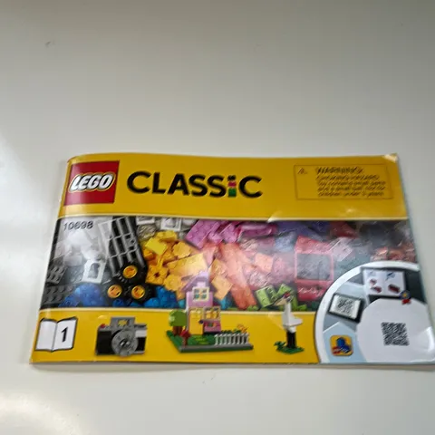 LEGO Classic 10698 Creative Bricks Illustrated Instruction Manual Booklet 1
