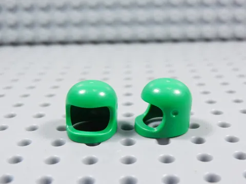 LEGO Lot of 2 Bright Green Space Helmets Helmet MInifig BJ