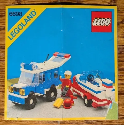 LEGO Town: Rv with Speedboat (6698), complete, manual, no box, no xtra pcs