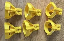 Lot of 6 LEGO 6040 Aquazone Yellow Propeller Housing 6175 6180 6195 6199 1822
