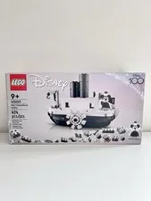 Lego Disney 100 Mini Steamboat Willie 40659 GWP Retired Sealed Mickey Mouse