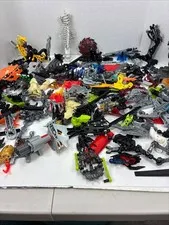 LEGO BIONICLE Bulk Lot Mixed Parts Pieces & Accessories Multicolor Plastic 3 lb