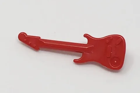 LEGO Mini Figure Musical Instrument ELECTRIC GUITAR Red x1 11640