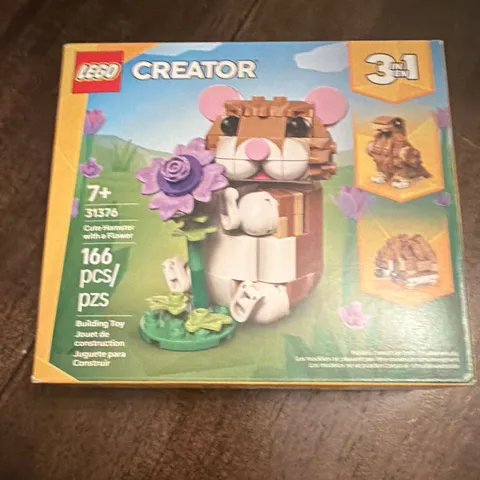 LEGO Creator 3 in 1 Cute Hamster with a Flower 31576 166 pcs Age 7+