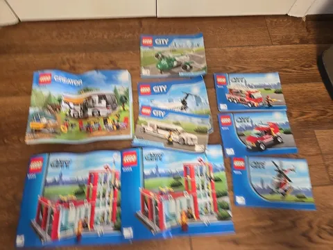 Genuine LEGO 60004 5 Books, 31052, 60101, 60102 Instruction Manuals No Bricks