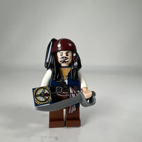 LEGO New - Captain Jack Sparrow - Pirates of the Caribbean Minifigure w/ compass