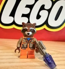 Lego Guardians Of The Galaxy Rocket Raccoon Minifigure With Accessory
